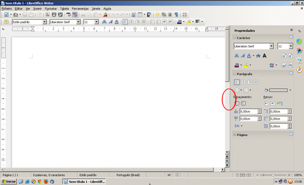 Barra Lateral do Libreoffice no Windows - Imagem 2