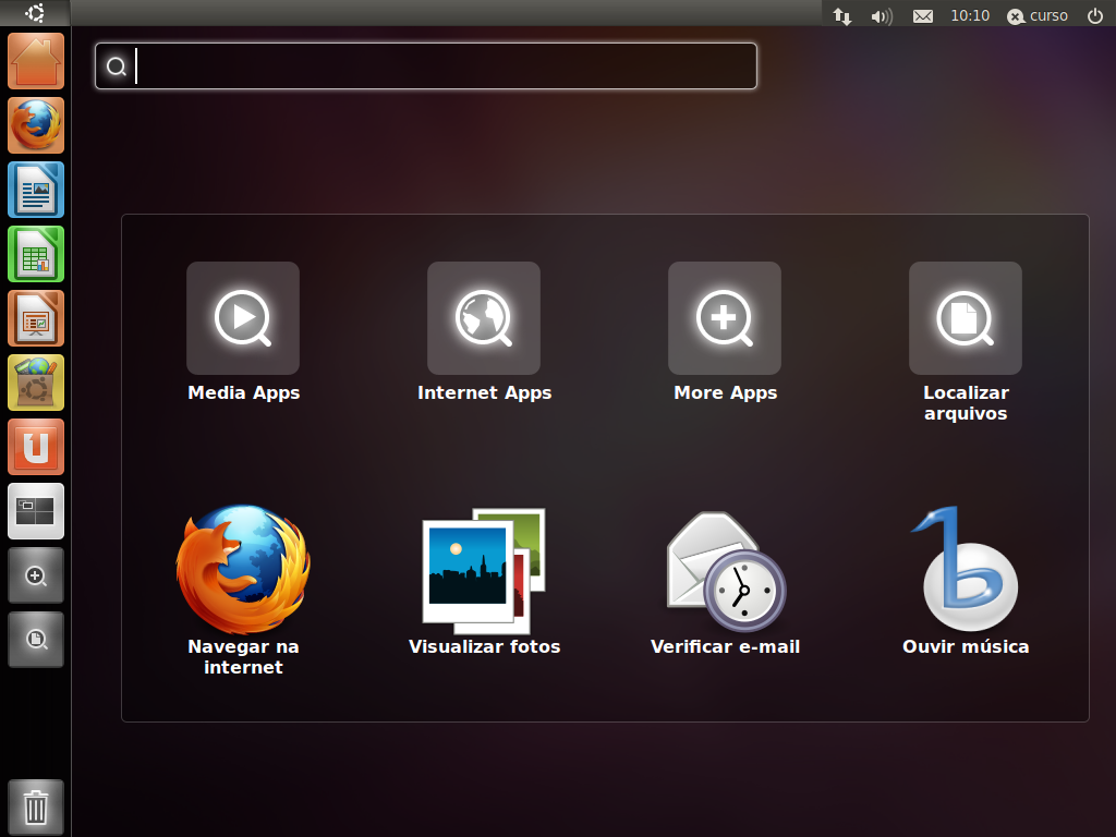 Captura de tela do Ubuntu 11.04