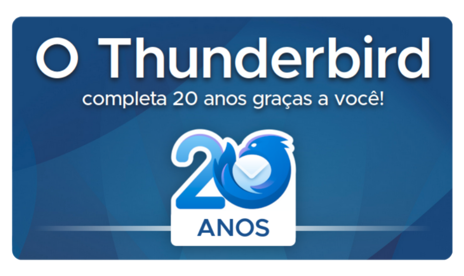 Mozilla Thunderbird 20 anos