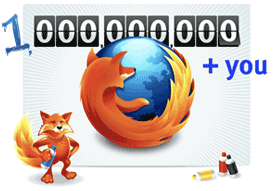 Firefox - 1 bilhão de downloads