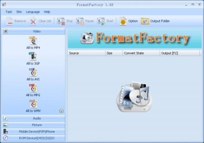 Format Factory - Conversor de Vídeo